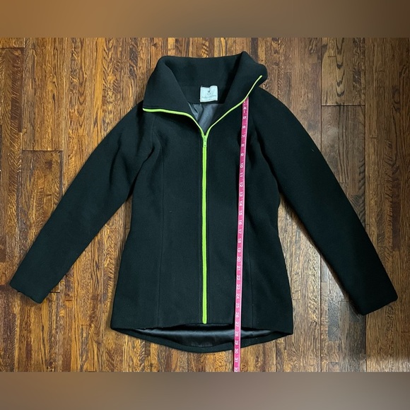 DUDLEY STEPHENS Union Street Jacket in Black with Lime Green Accents Size Small - Picture 5 of 8